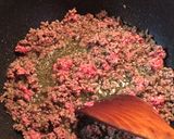夏野菜と挽肉の簡単炒めもの作り方2写真