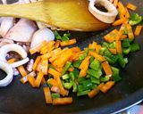 いか炒め飯、ゴロマヨ味。作り方6写真