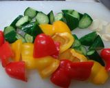 パプリカときゅうりの真夏料理作り方1写真