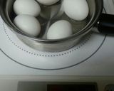 半熟ゆで卵作り方1写真