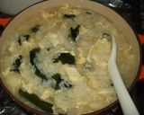 まかないご飯☆わかめと卵の雑炊作り方6写真