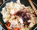 ポテトのニラ・キャベツ中華餡かけ作り方5写真