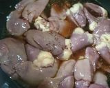 鶏レバーとハツの甘辛煮。作り方3写真