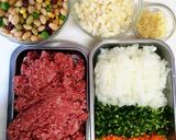 野菜たっぷりカラフルお豆のキーマカレー作り方1写真