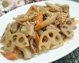根菜と豚肉・しらたきのきんぴら作り方10写真