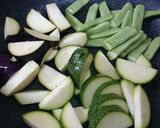 夏野菜のホットサラダ。作り方1写真