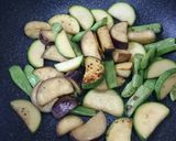 夏野菜のホットサラダ。作り方2写真