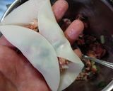 餃子の皮で！ニラ饅頭風♡作り方5写真