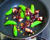 タコとスナップエンドウのにんにく炒め作り方5写真