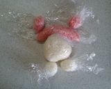 ぶたさん着ぐるみのキティキャラ弁当作り方1写真