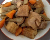 簡単‼︎麺つゆで鶏もも肉と根菜の煮物作り方6写真