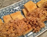 納豆のせ☆パリっと油揚げ♪作り方6写真