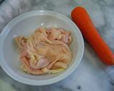 鶏皮にんじん（コラーゲン・カロテン巻き）作り方1写真