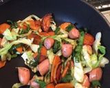 簡単！残り物アレンジ野菜たっぷり焼きそば作り方5写真