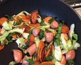 簡単！残り物アレンジ野菜たっぷり焼きそば作り方5写真