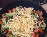 簡単！残り物アレンジ野菜たっぷり焼きそば作り方6写真