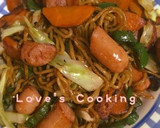 簡単！残り物アレンジ野菜たっぷり焼きそば作り方7写真