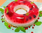 レッドカラントのゼリーと豆乳チーズケーキ作り方14写真