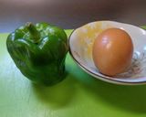 最速のレンジでピーマンの卵詰め作り方1写真
