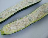 バジル風味＊海老マヨ詰めズッキーニボード作り方7写真