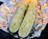 バジル風味＊海老マヨ詰めズッキーニボード作り方9写真