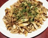 簡単おつまみ♪キノコのガリバター炒め☆作り方6写真