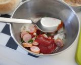 半熟卵パンカップ＊ツナ＆トマトウインナー作り方3写真