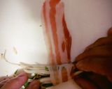 水菜ともやしの肉巻き作り方2写真