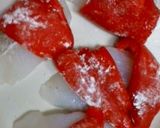白身魚のパプリカ蒸し彩りあんかけ作り方6写真
