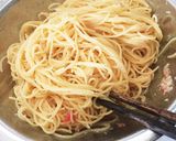 蟹缶で！蟹とトマトの冷製パスタ☆☆作り方4写真