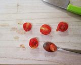 チーズ風味?ミニトマトの簡単ファルシー♡作り方3写真