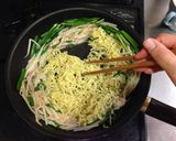 ひとりランチ♪ニラともやしのツナ焼きそば作り方5写真