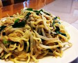 ひとりランチ♪ニラともやしのツナ焼きそば作り方7写真