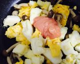 たらこソースのホワホワたまご作り方4写真