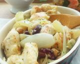 節約でも美味し✾鶏胸肉と豆のガリバタ炒め作り方5写真