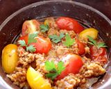 レンジで簡単！麻婆トマト作り方6写真