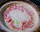 ✲半熟卵ときゃべつのクリーム煮✲作り方2写真