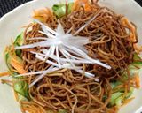 パリパリ ♪ 揚げ蕎麦サラダ作り方4写真