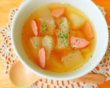やわらか♪みずみずしい冬瓜コンソメスープ作り方4写真