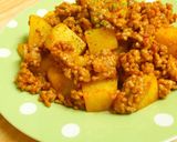 ジャガイモとひき肉のカレーケチャップ炒め作り方4写真
