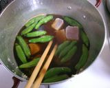 簡単！　和食　ししとうと　マグロの煮物！作り方4写真