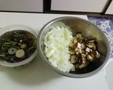 山菜あんかけオムライス☆作り方1写真
