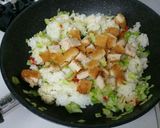 冷めたカツ☆リメイク☆カツカレー炒飯作り方3写真