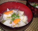 白だしでさっぱり！たっぷり根菜汁(^^♪作り方4写真