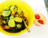 素麺で夏野菜とサーモンのカッペリーニ風♪作り方1写真