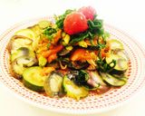 素麺で夏野菜とサーモンのカッペリーニ風♪作り方5写真