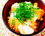 厚揚げ・玉ねぎ・しらたきのとろろどんぶり作り方7写真