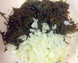 アカモクとアミエビと玉葱のマヨネーズ和え作り方6写真