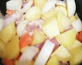 簡単！たっぷり野菜とチキンのトマト煮込み作り方5写真