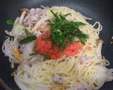 明太子と大葉の焼きそば作り方3写真